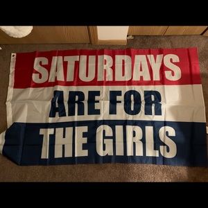 Saturdays are for the girls flag
